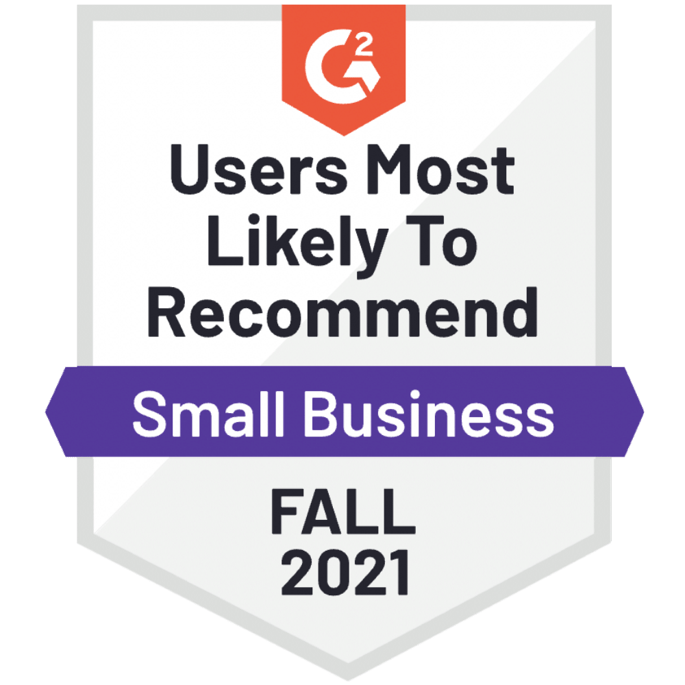 CINCEL Users most likely to recommend G2 - Small Business 2021