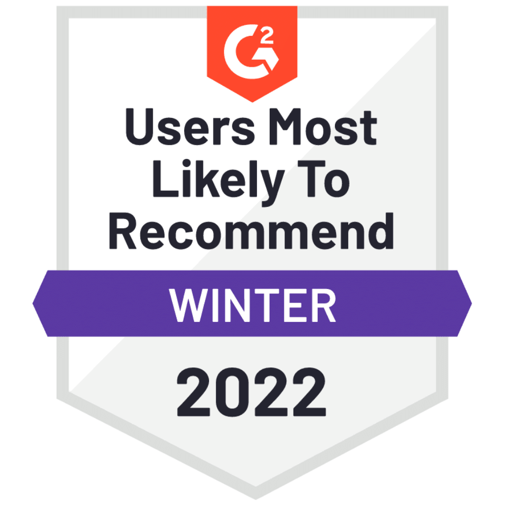 CINCEL Users most likely to recommend G2 - Winter 2022