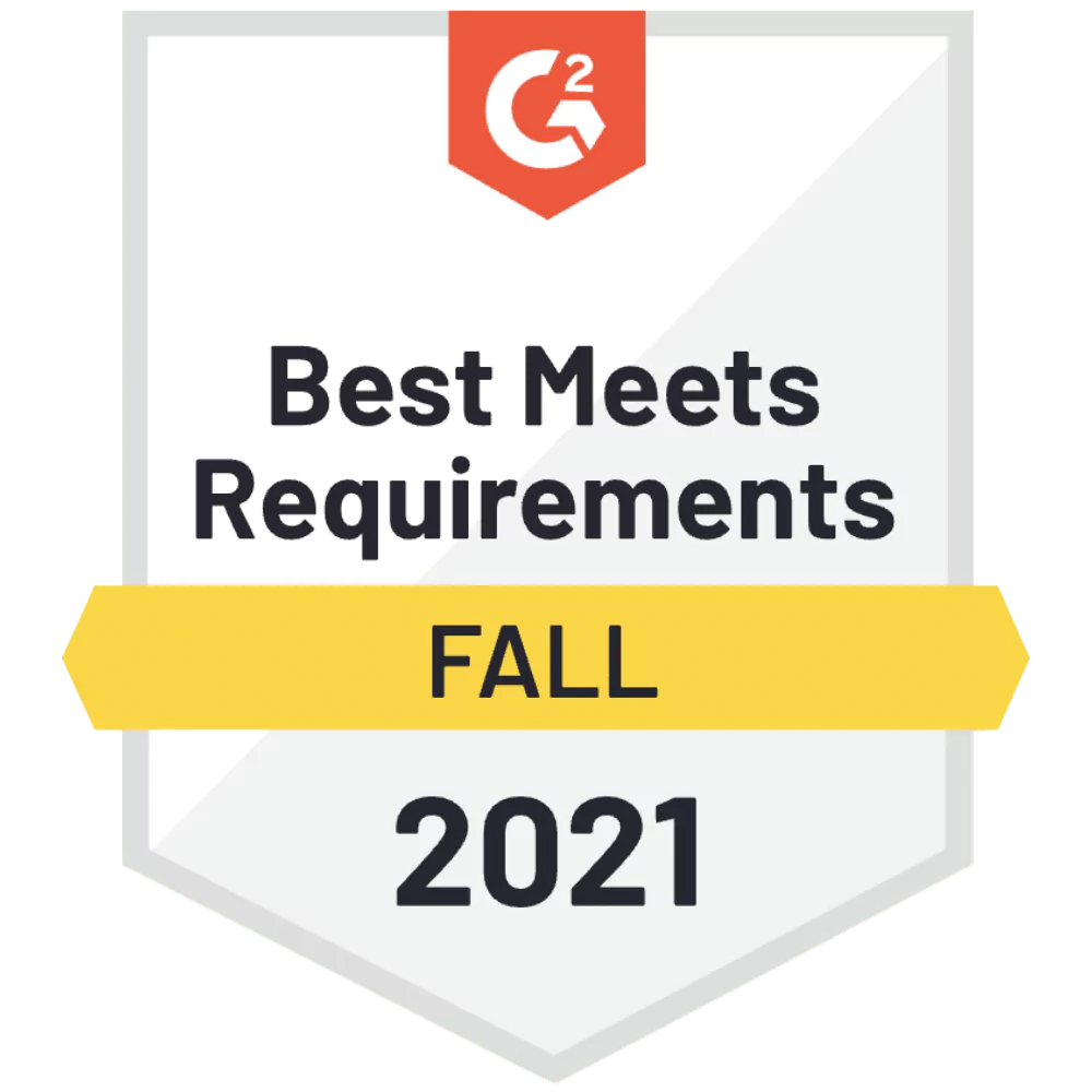 G2 Best meets requirements - Fall 2021 - CINCEL