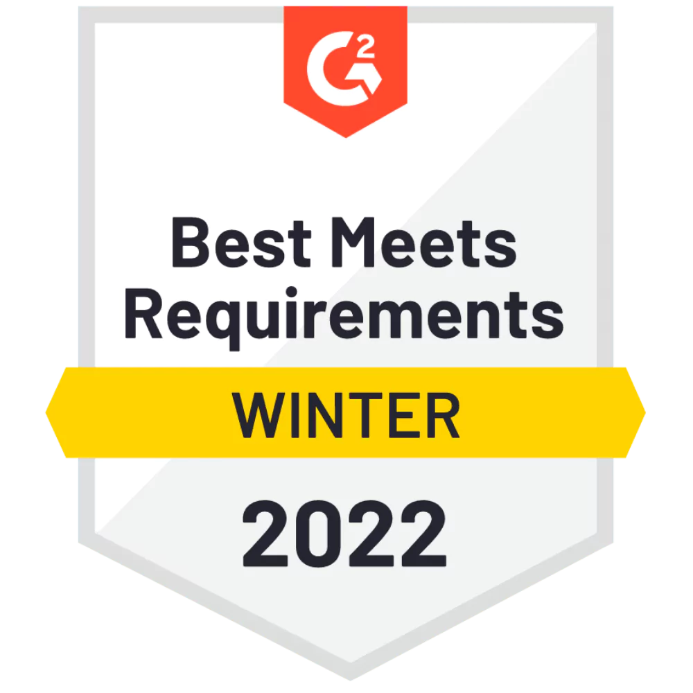 G2 Best meets requirements - Winter 2022 - CINCEL