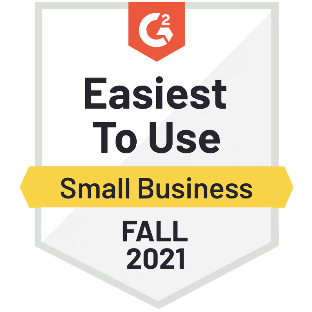 G2 Easiest to use - Small business - Fall 2021 - CINCEL