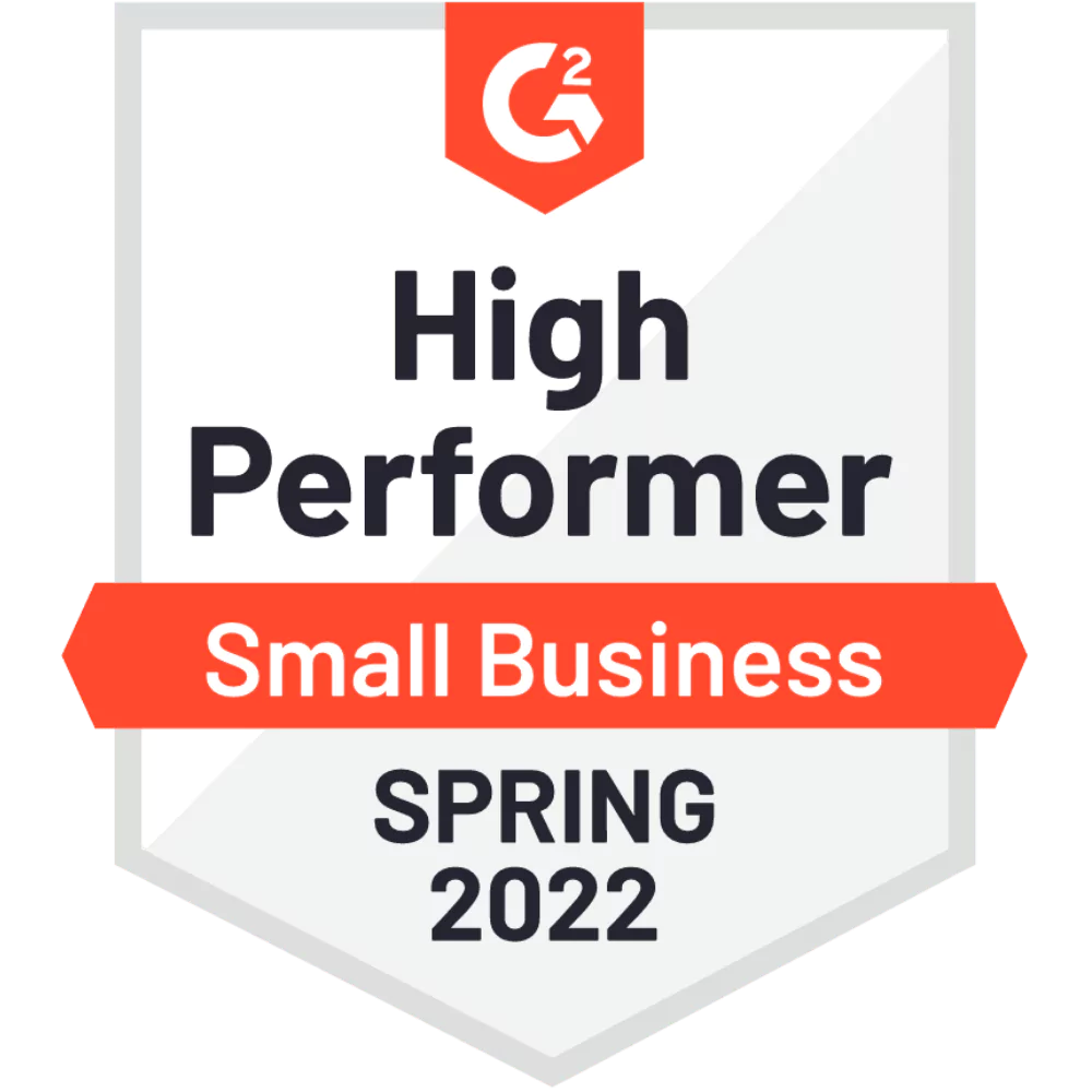 G2 High performer - Small business - Spring 2022 - CINCEL