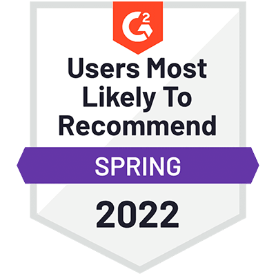 G2 Users most likely to recommend - Spring 2022 - CINCEL
