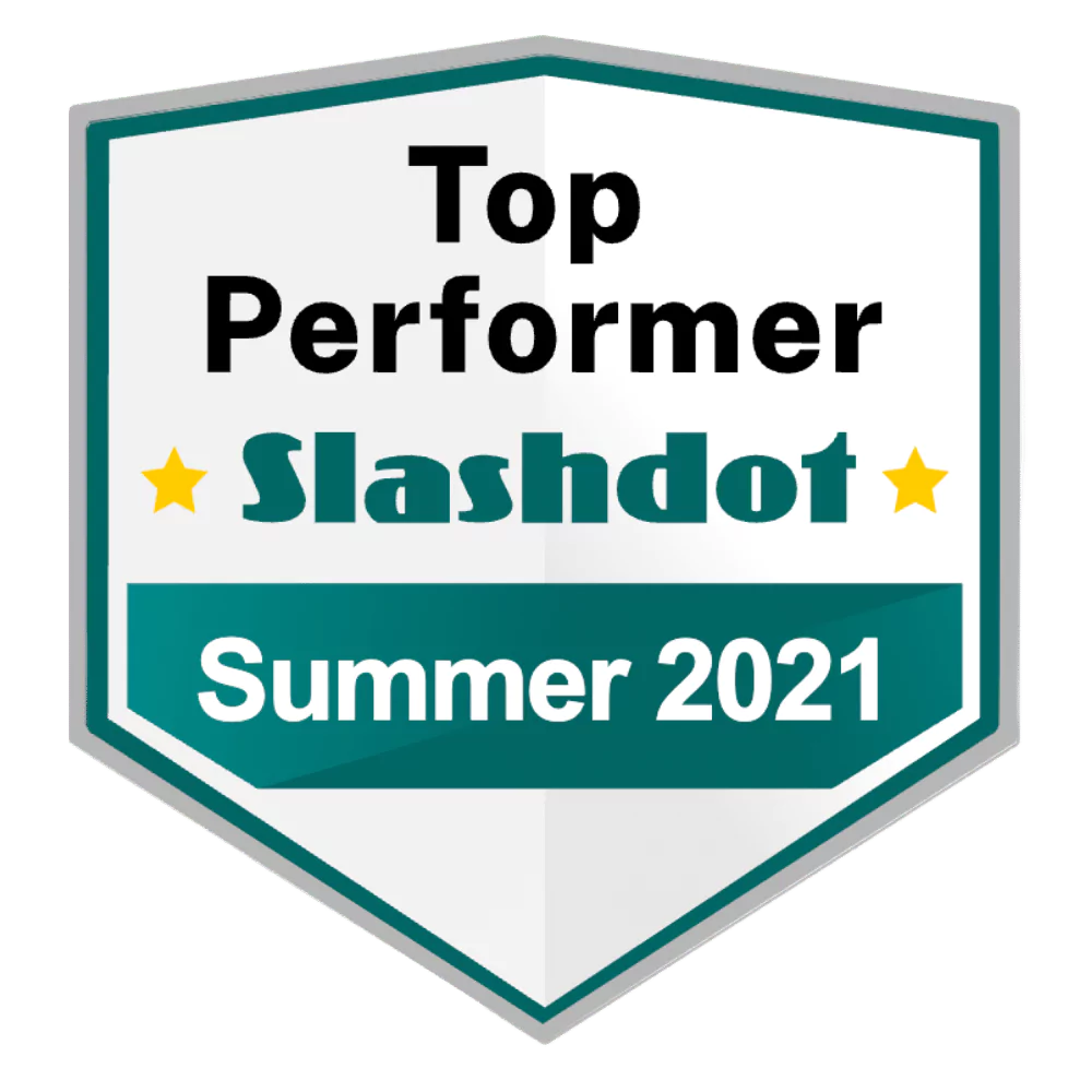 Slashdot - Top performer - Summer 2021 - CINCEL
