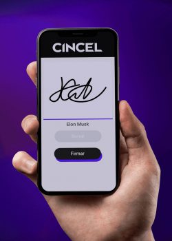 cincel suite movil firma autografa fondo morados